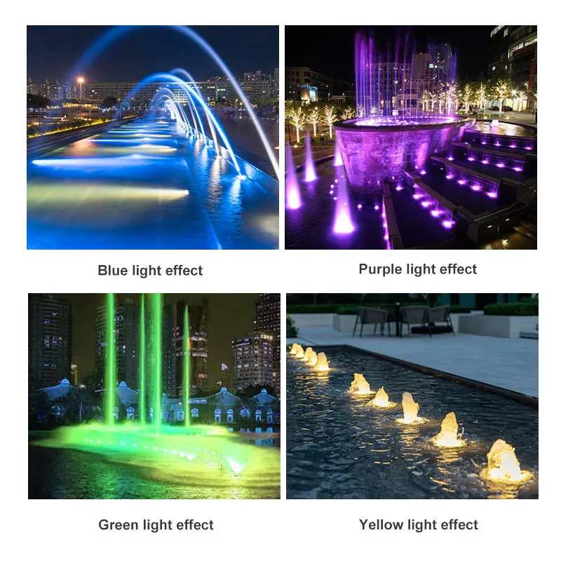 underwater lamp Professional Stainless Steel RGB Light IP68 Underwater Rgbw Mini Led Fountain Lights Swimming pond light
