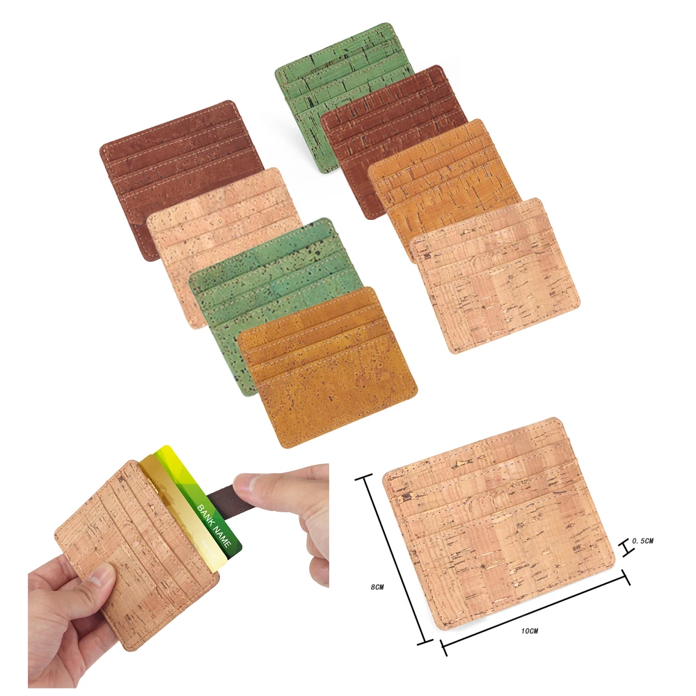 Men Multi Credit Card Wallet Colored Vintage  Card Holder Wallet Custom Thin Credit  Clip Credit Card Wallet