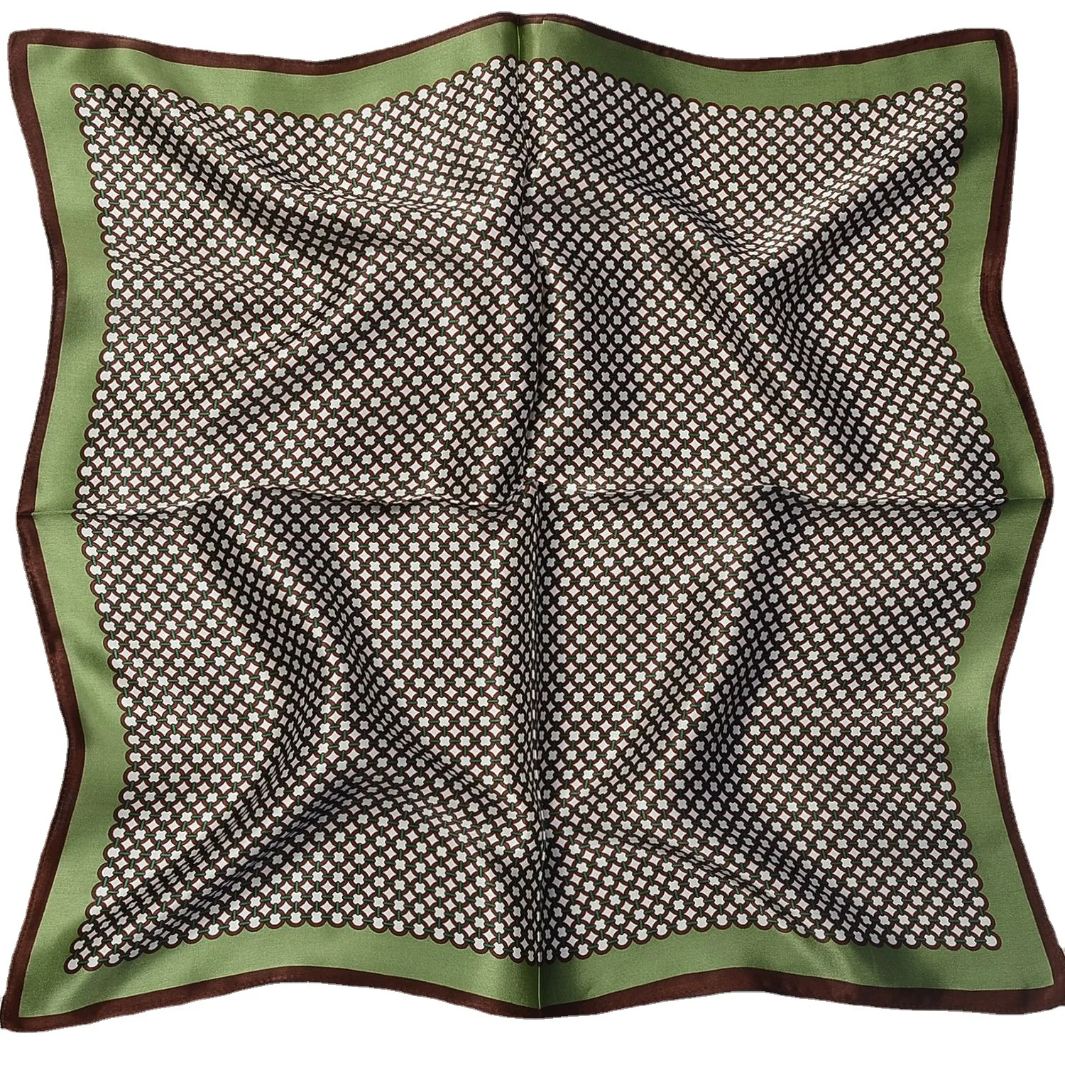Wholesale Custom Digital Printing Square Silk Scarves 100% Silk Scarf Printed Logo Thai Silk Plaid Scarves Women Head Satin