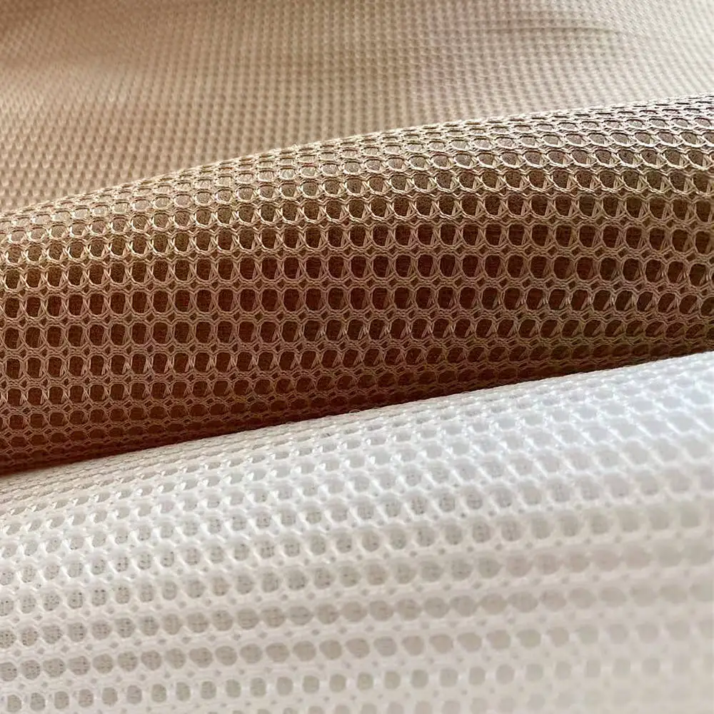 China Supplier Competitive Price Eco-friendly 100% Polyester 3D Air Mesh Spacer Sandwich Fabric For Sport Shoes