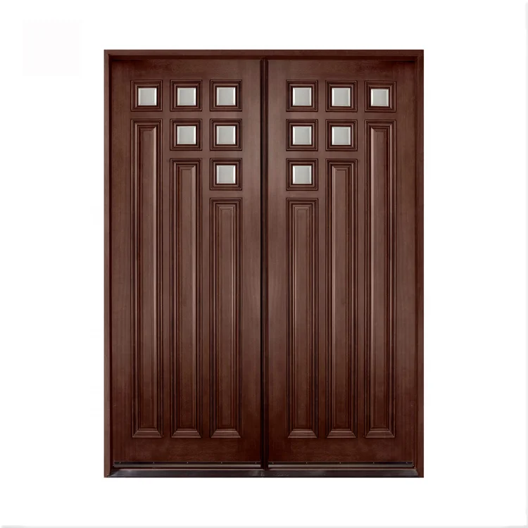 Walnut Modern latest design wooden melamine hotel door interior wooden door
