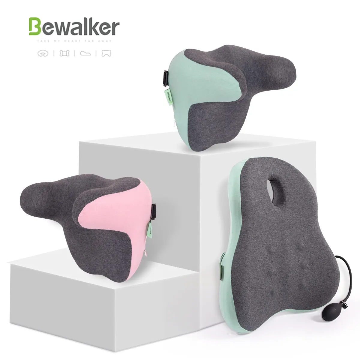 Custom logo and color Car Seat Covers Full Set Universal Luxury memory foam Car Seat Cushions  For Cars