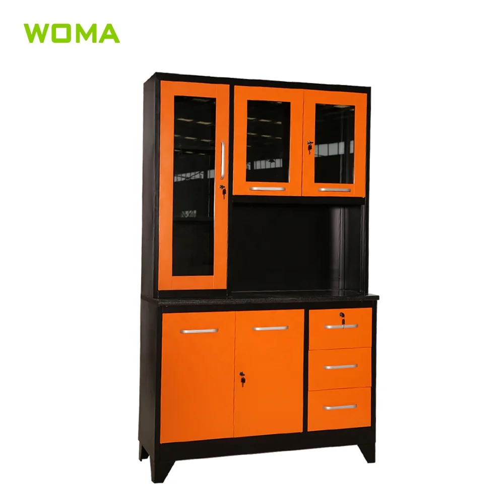 Used Kitchen Cabinets Modern Cheap Kitchen Cabinets and Home Kitchen Room Flat Edge / Eased Edge Hinged Door Stainless Steel MDF