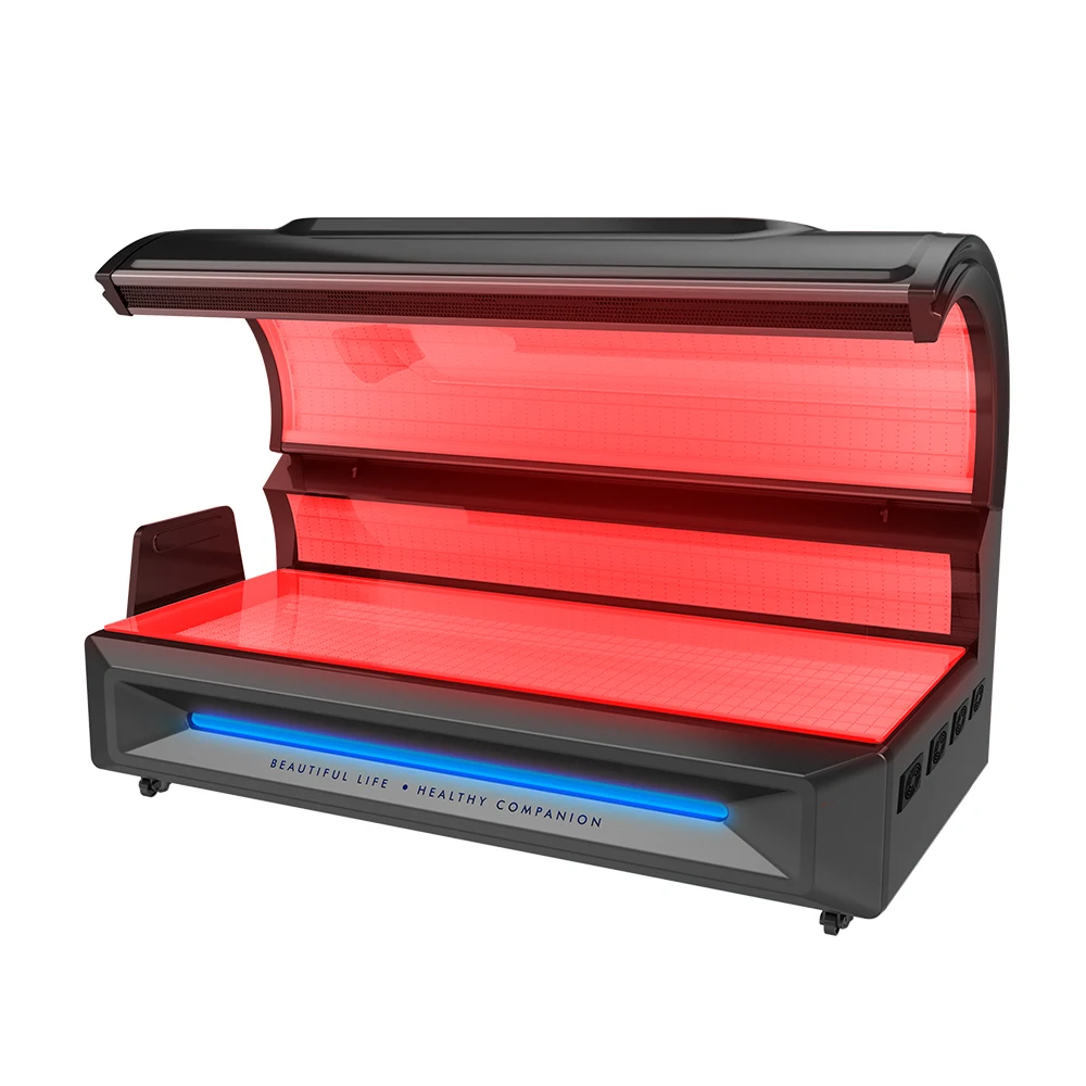 Red NIR blue green LED light therapy LED bed for health care  pain relief wound healing