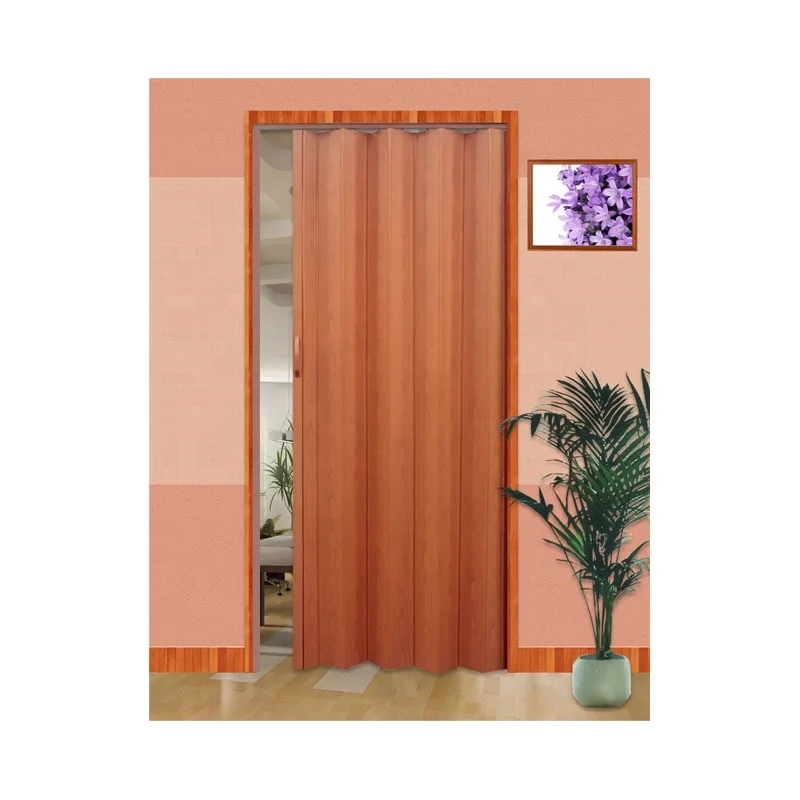 Hot Sell sienna pvc accordion folding Pvc Sliding folding plastic Accordion  Pvc Folding Door for Sitting Room