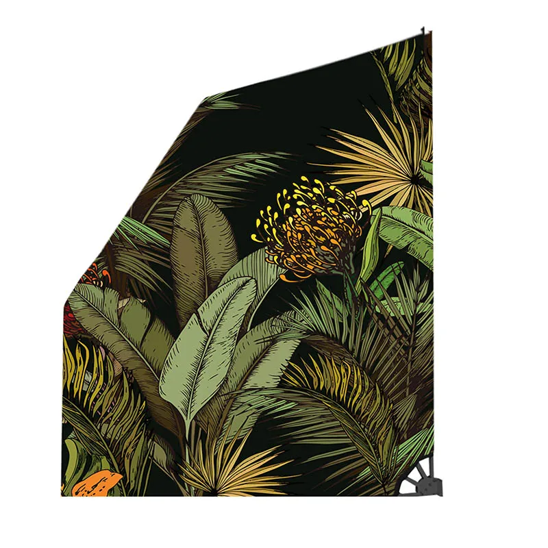 Factory direct sale Lightweight Foldable balcony fence screen with Steel poles