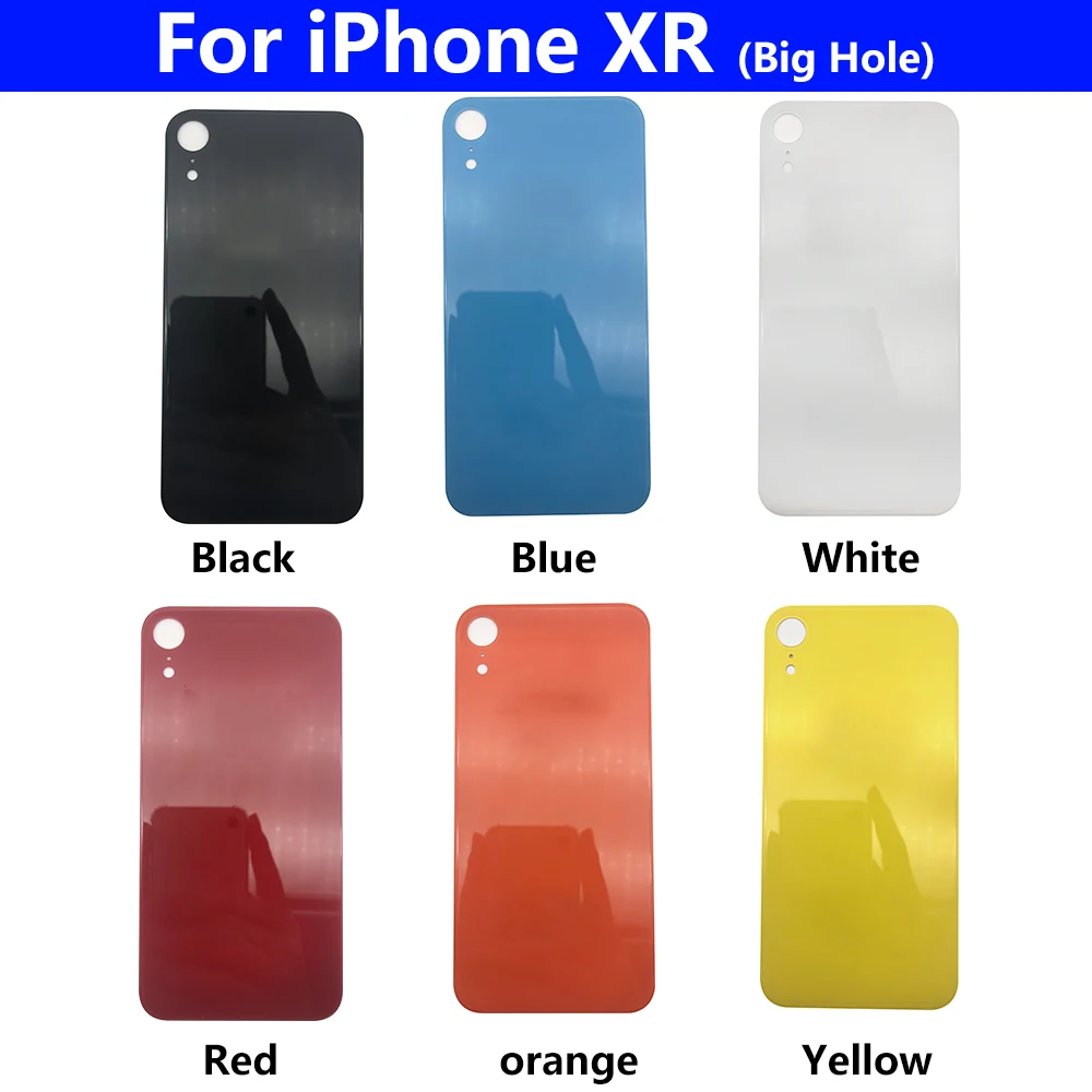 Сменный Чехол для аккумулятора с большим отверстием задняя крышка IPhone 8 Plus X Xs max Задняя стеклянная