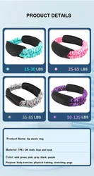 Wholesale fitness fabric resistance bands Heavy booty workout elastic hip bands Non-slip exercise bands