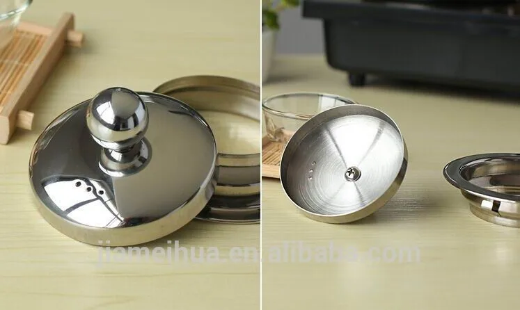 
High borosilicate glass teapot coffee pot with infuser ideal for boiling tea,coffee,water on induction cooker 