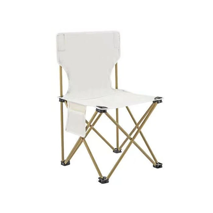 Hot Sale Oxford Cloth Side Storage Bag Design Chairs Black/White/Camouflage Blue Portable Camping Beach Foldable Chair