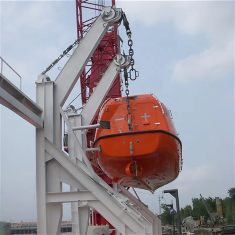 Морская Закрытая Спасательная шлюпка Davit гравитационная люффинг рука для продажи