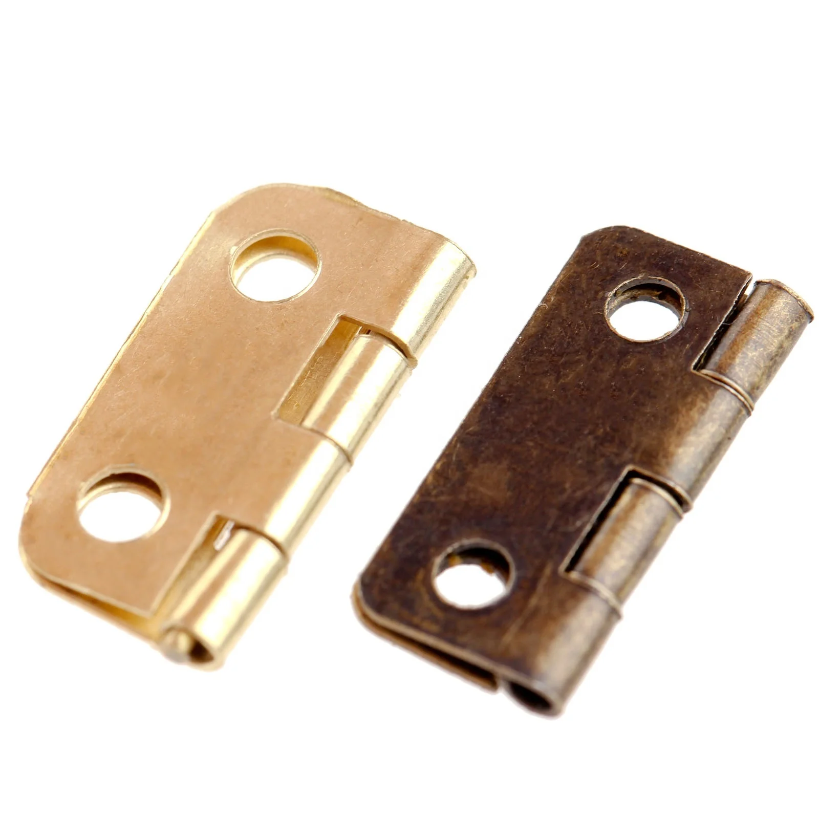 16x13mm Kitchen Cabinet Door Hinges Furniture Accessories 4 Holes Gold Drawer Hinges for Jewelry Boxes Furniture Fittings Wholesale