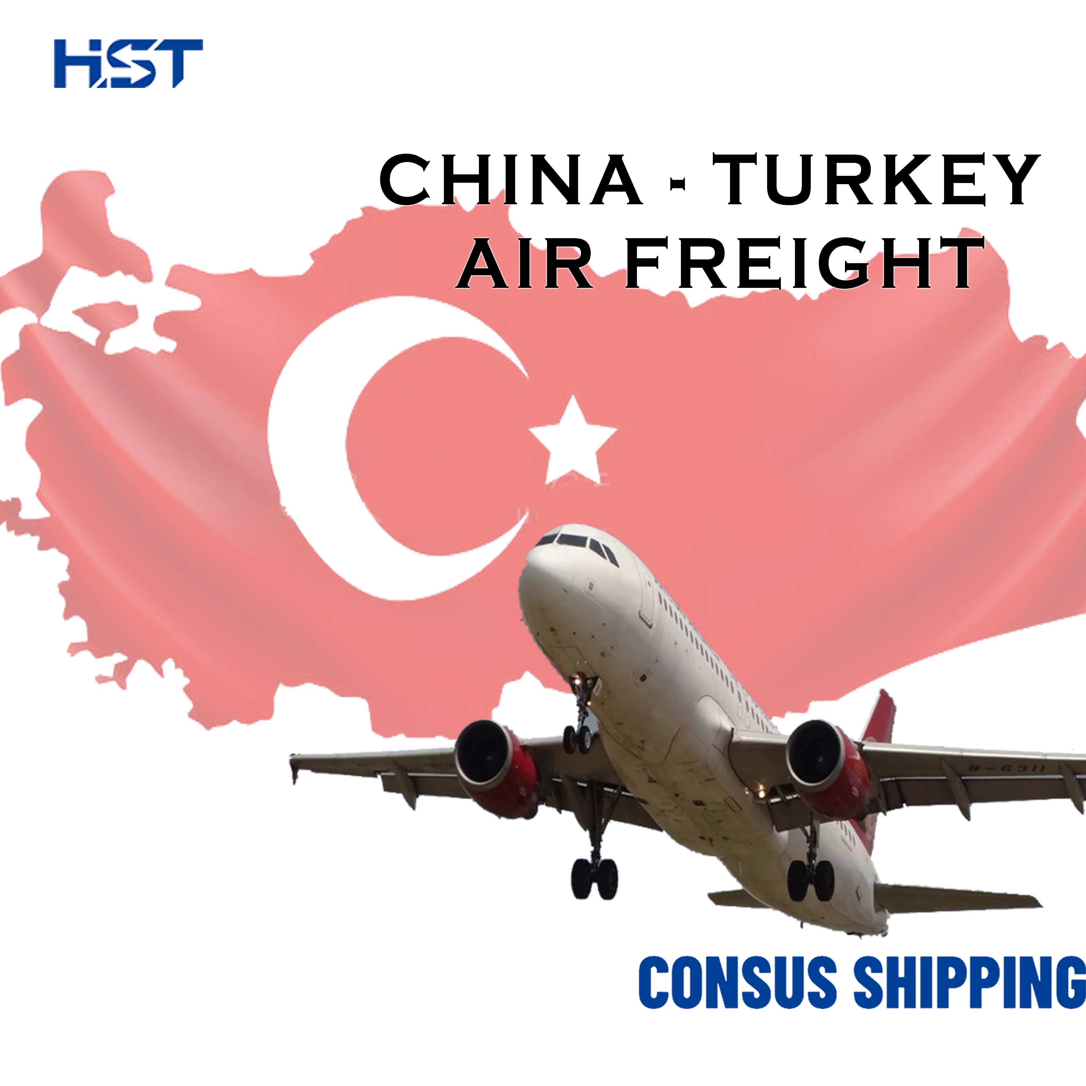 Shanghai Guangzhou Logistic Agent Shipping Service Air Freight Express Courise Service DHL TNT Fedex  Rates Forwarder To Turkey