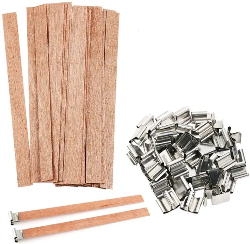 Eco-friendly  Wood Wick Wood Wick Candle Wood Wick With Metal Bas