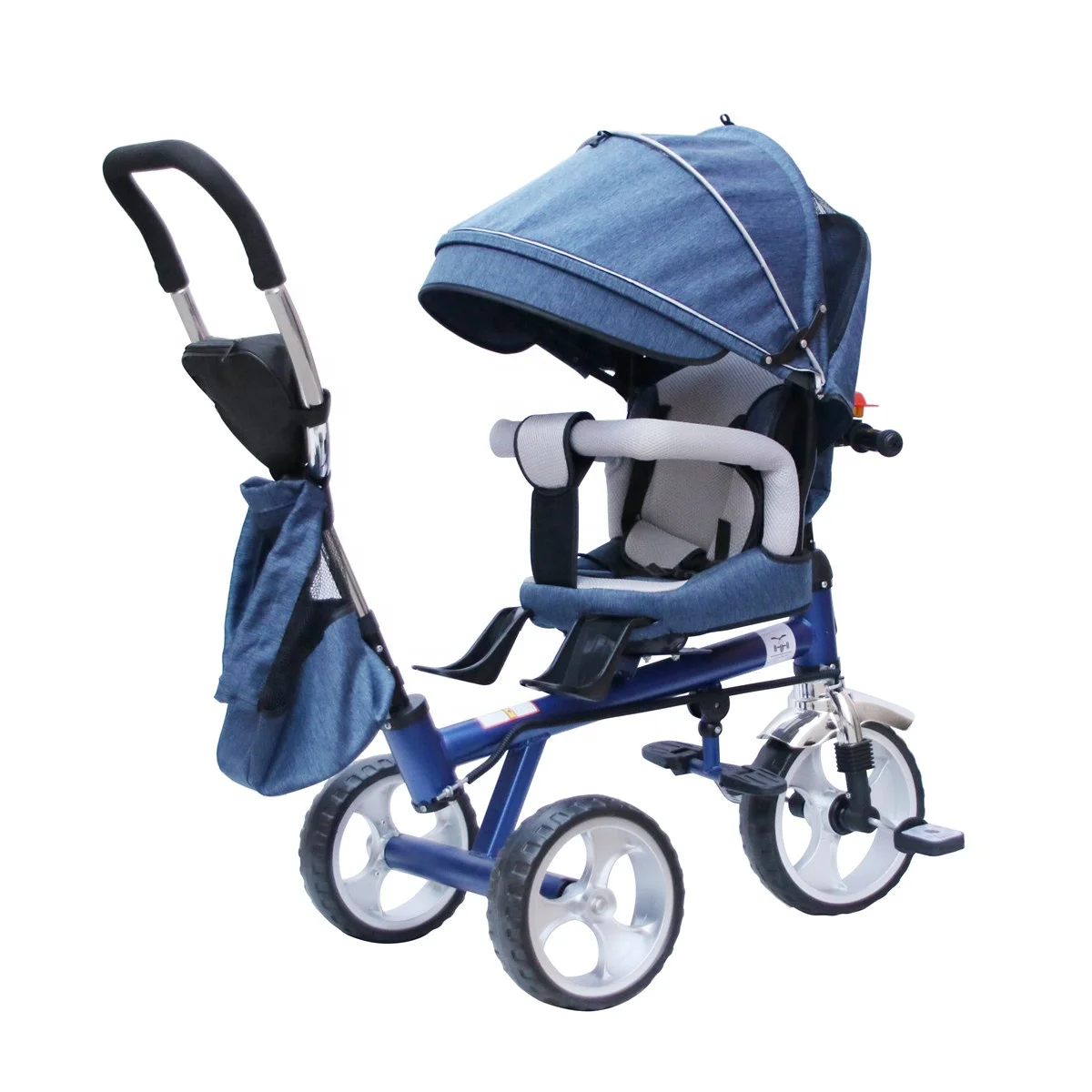 2022 Baby Tricycle Hot Sale Big Baby Tricycle With Push Handle Wholesale Comfortable Tricycle Toddler