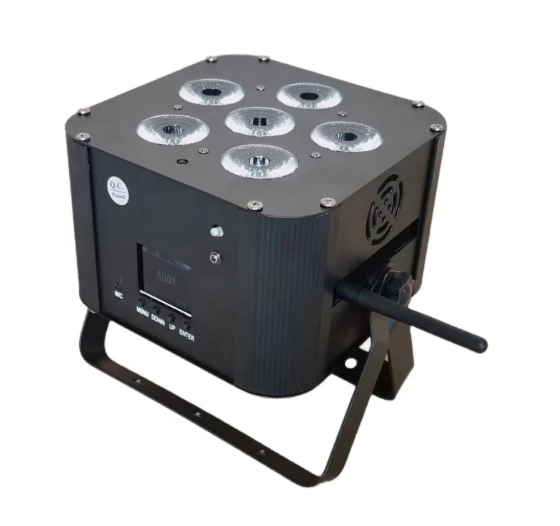 Led Par Light 6*18W RGBWAUV 6in1 Wedding led battery uplights Dj Products  Wireless DMX WiFi IR Remote control it