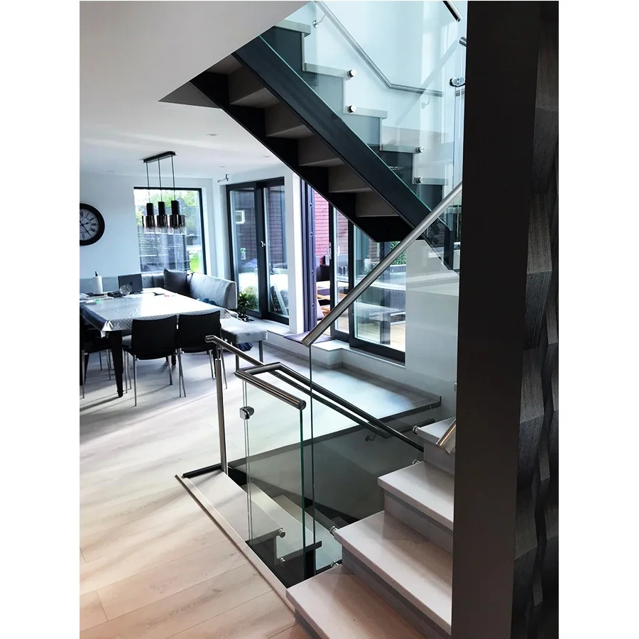 Good Quality Straight Beam Ladder For Loft Apartments On The Second Floor Of Duplex Steel And Wood Staircase