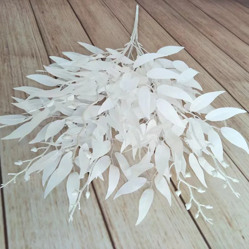 Artificial Tree Leaves with 55cm Long stems for wedding party home decoration