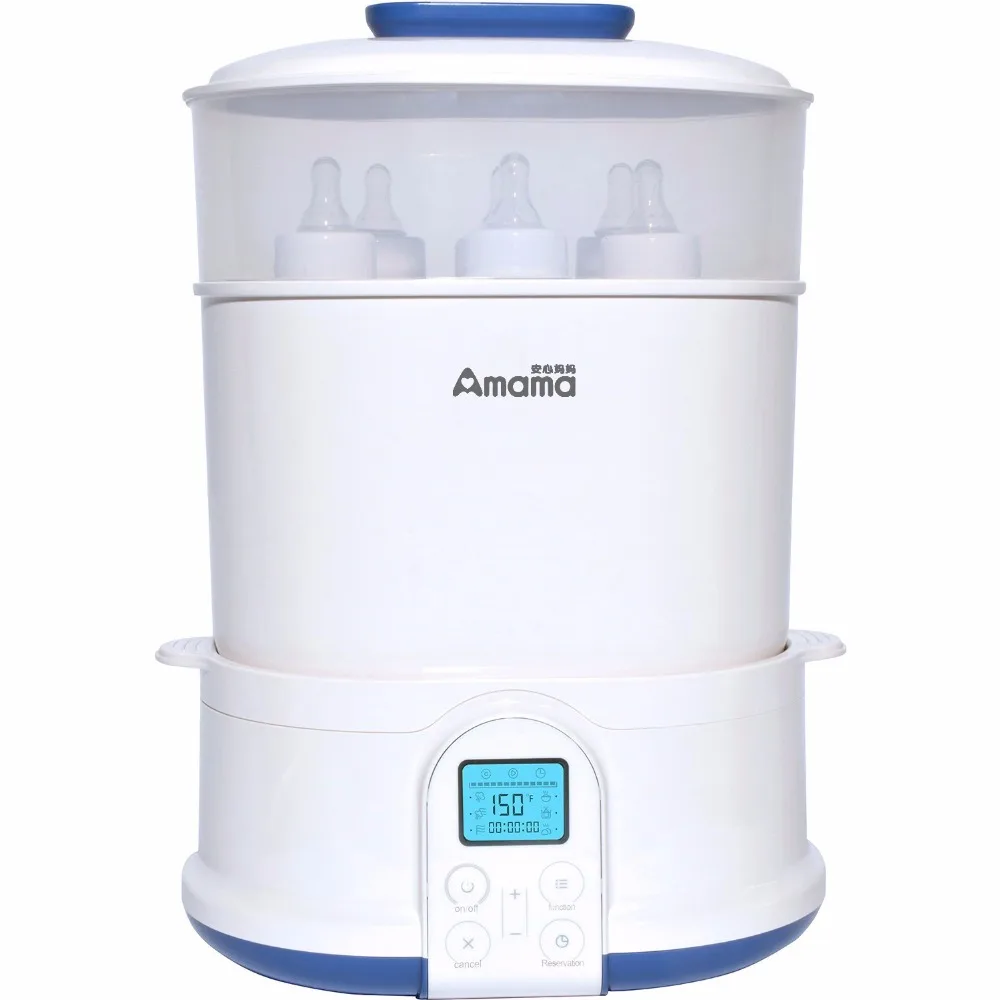 PP safe Baby Milk Feeding bottle Steam Sterilizer and Drying big capacity food heating Baby Milk warmer for infant nursing