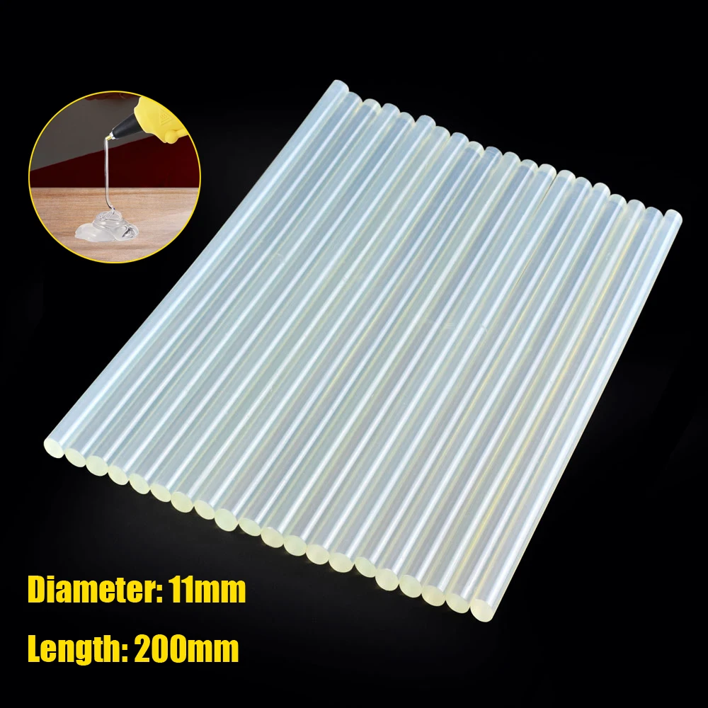 20pcs/lot Hot Glue Gun Sticks 11mm/0.43inch Diameter Glue Gun Sticks for Kids Adults DIY Art Craft Gluing Sealing Repairing