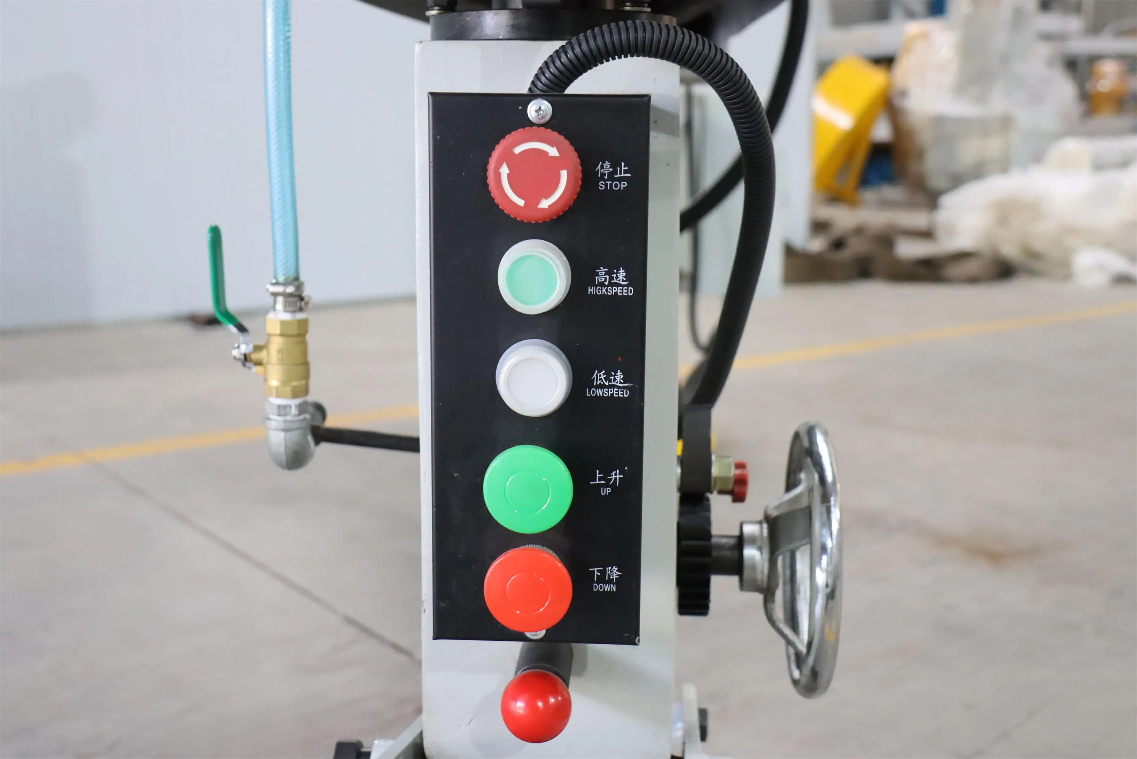 Granite Marble Stone Radial Arm Manual & Pneumatic Lifting Polishing Machines MS-2600/3000 WANLONG Stone Machinery