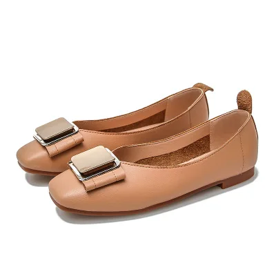 XY074 fashion casual malaysia ladies flat black shoes for woman