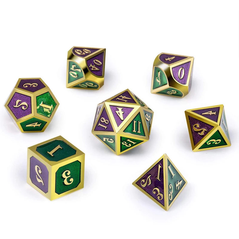 
Custom Fitness Loaded Manufacturers Rpg Glowing Dice For Board Games With Gift Box Bag Pouch 