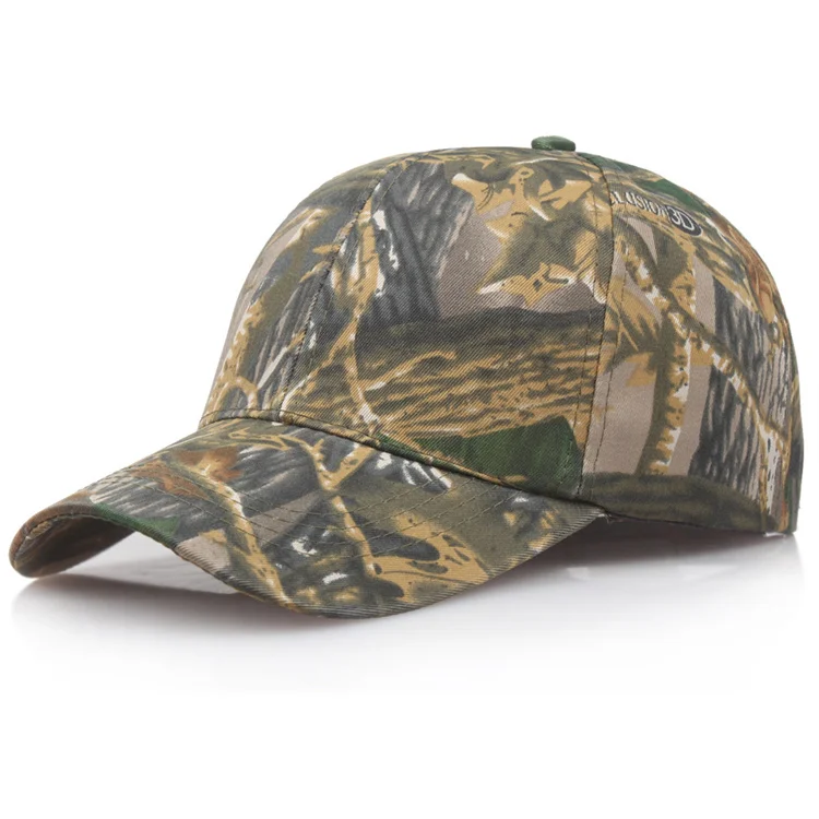 Factory Oem Fashion Customizable Camouflage Outdoor Sport Hats Multiple Styles Logo Choice Baseball Caps