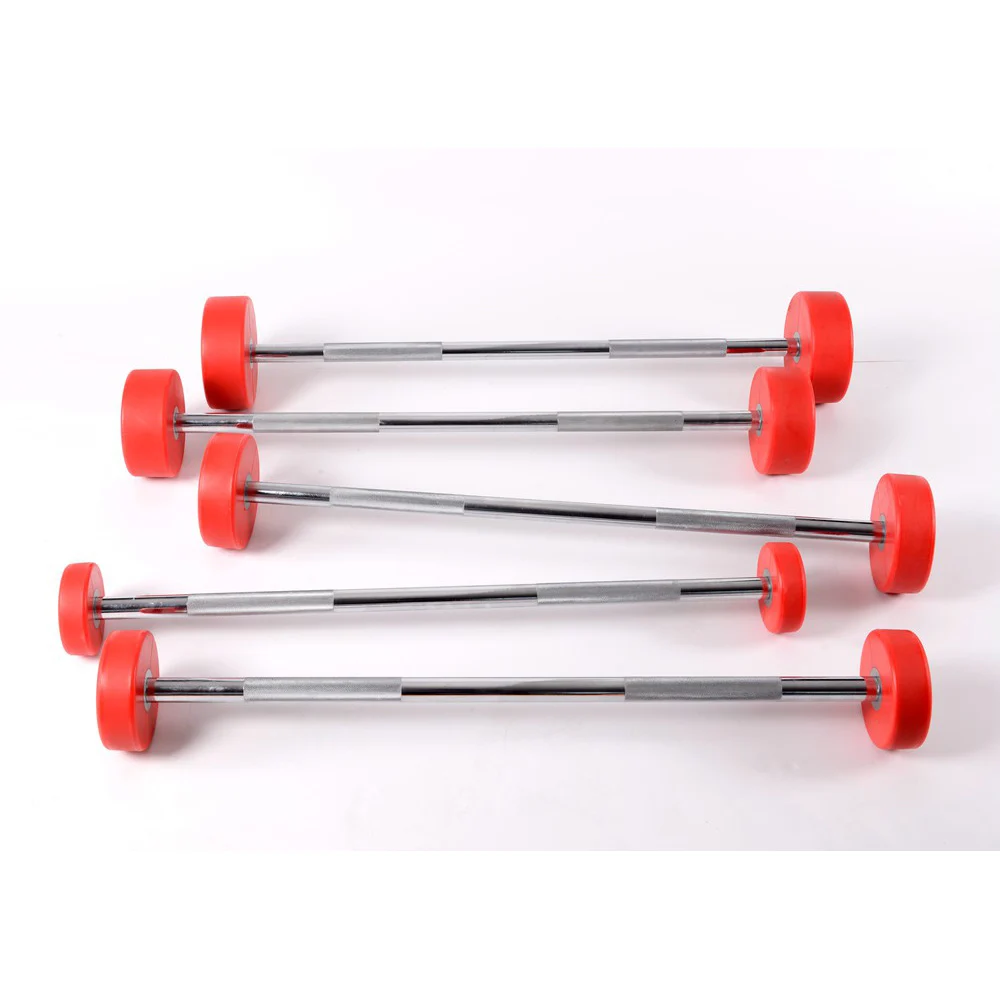 High Quality CPU Round Steel Barbell Weight lifting Barbell Eco Friendly CPU barbell 10 to 50 kg