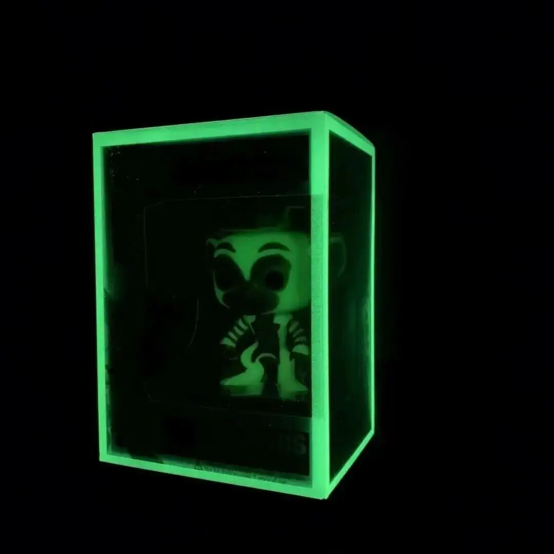 XiMan Custom Toy Packaging Funko Pop Protector .6mm Glow Plastic PET PVC Firm Protector Pack Funko Pop With Light