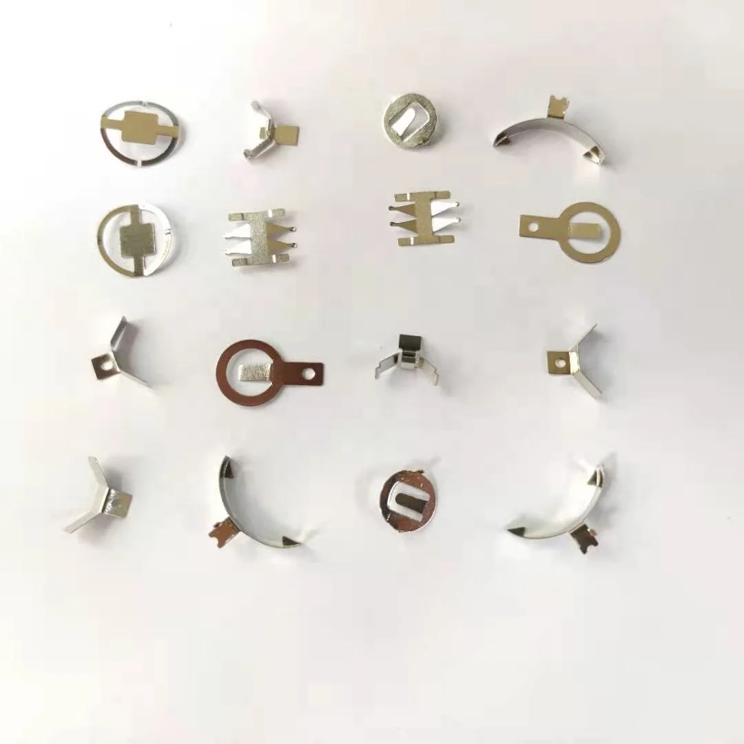 Custom Stamping Metal Car Contact Positive Negative PCB Stainless Steel Clip CR2032 Battery Terminal