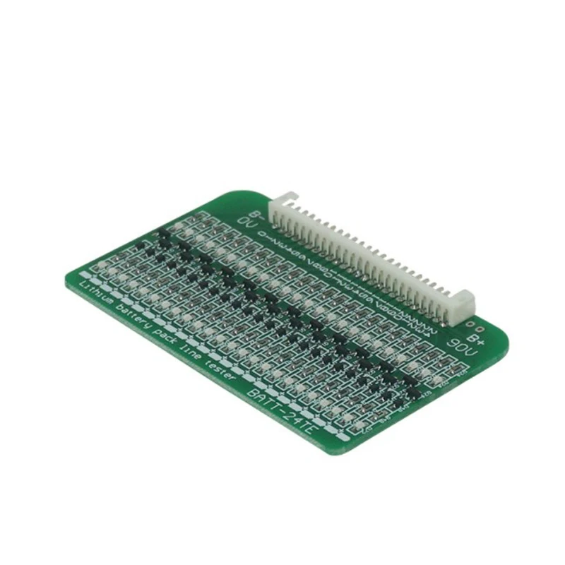 SUNKKO 3~24 series lithium battery pack flat cable test board detects wrong reverse wiring and faulty soldering lamp