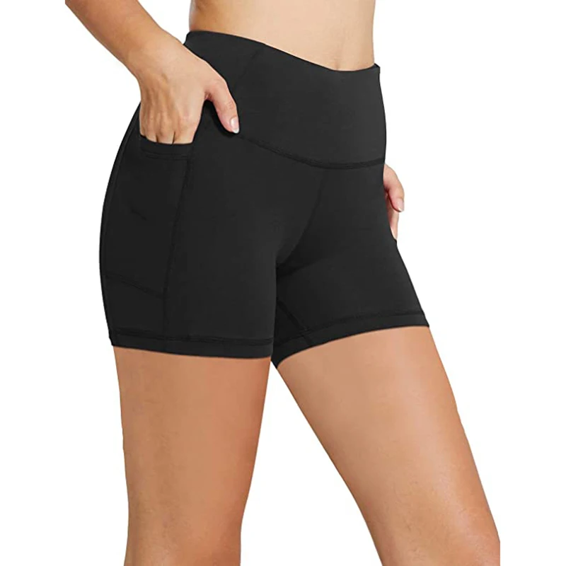 
High Waist Running Leggings Woman Exercise Shorts Basic Short Yoga Pants 