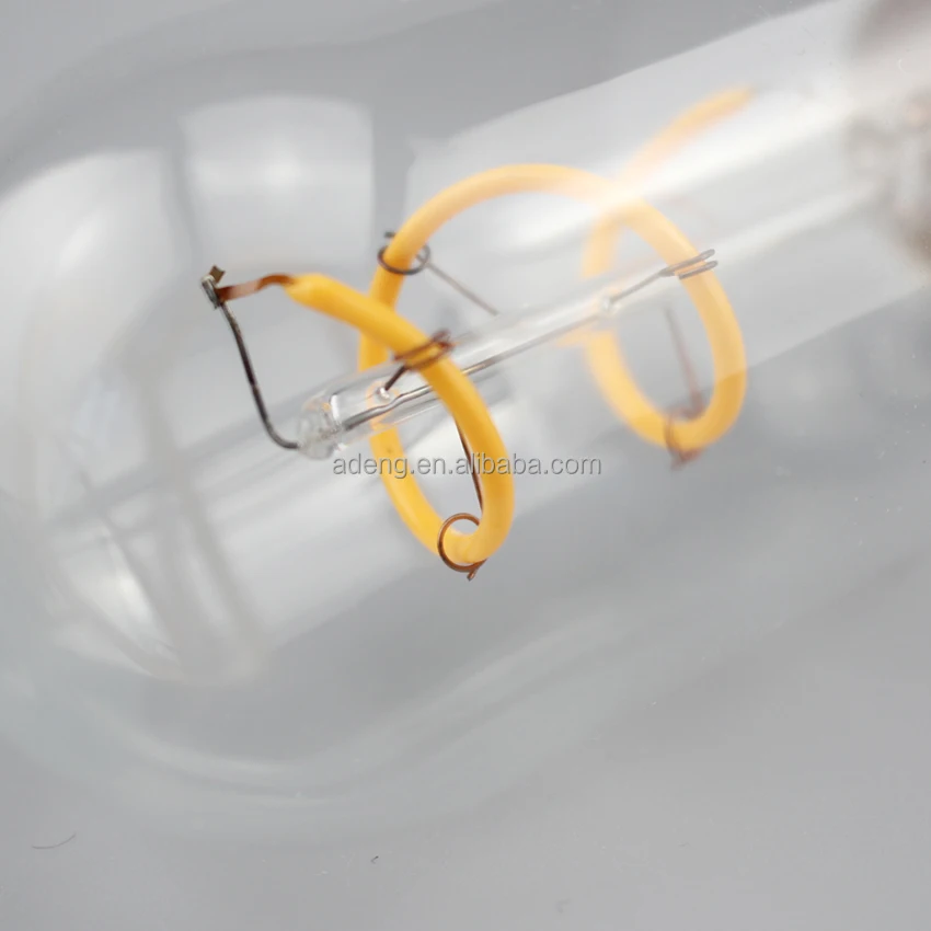 Antique Style Amber Tube 2W E27 E26 Base T45 Vintage Edison bulb Incandescent Old Fashioned led Light Bulb Warm Decorative Lamp