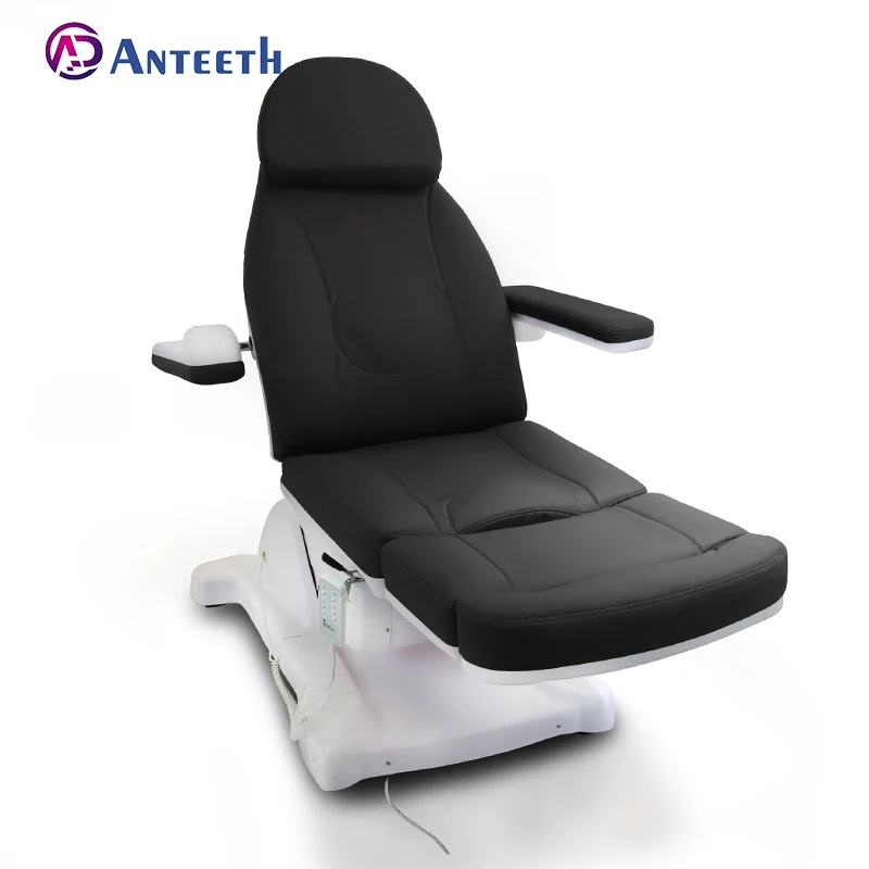 Anteeth Rotating Beauty Bed Luxurious  PVC Leather Massage Bed Medical Facial Spa Treatment Electric  Beauty Chair