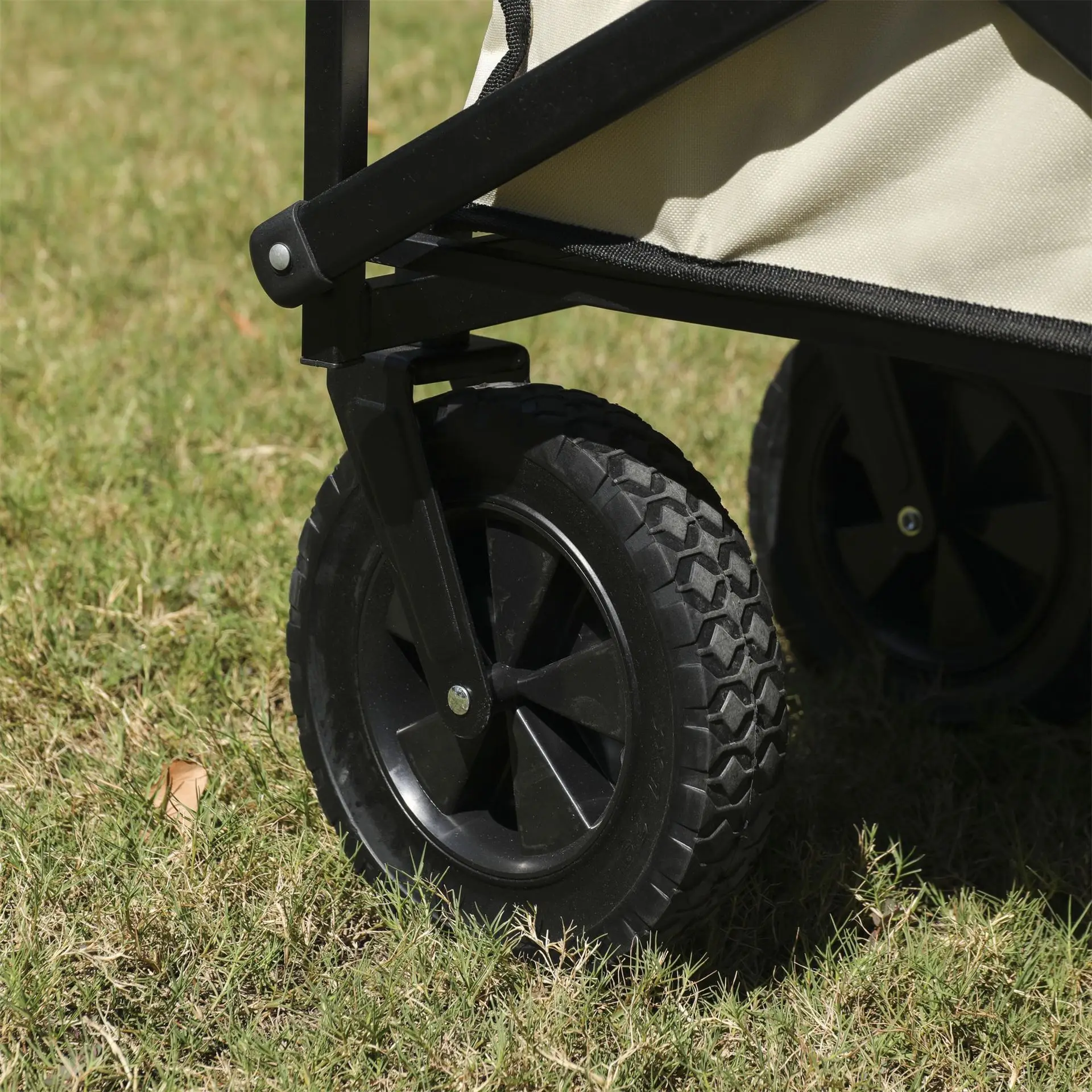 Outdoor Camping Carts Four-Wheeled Portable Folding Camping Carts Large Capacity Storage Fishing Carts Pull Rod Trailer