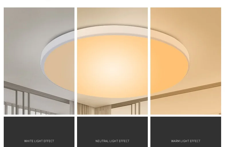 Zigbee Smart Home Sound Control Ultra Thin Panel Led IP68 Color LED Tuya Zigbeeol Wireless Smart Ceiling Light