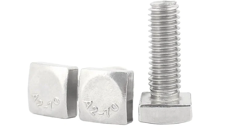 Universal standard / customization T head bolt, T slot bolt, square head bolt used for Aluminium profile or solar mounting
