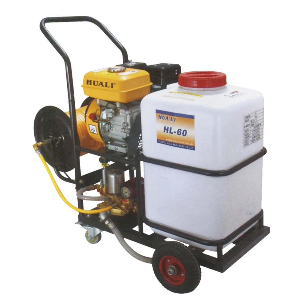 Garden gasoline battery power sprayer agriculture with wheels