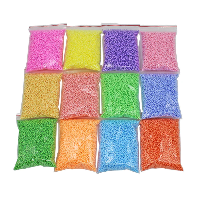 
 SISLAND не выцветает цвет 2-3 мм Цветные пенополистирол пенопластовые шарики для слизи  