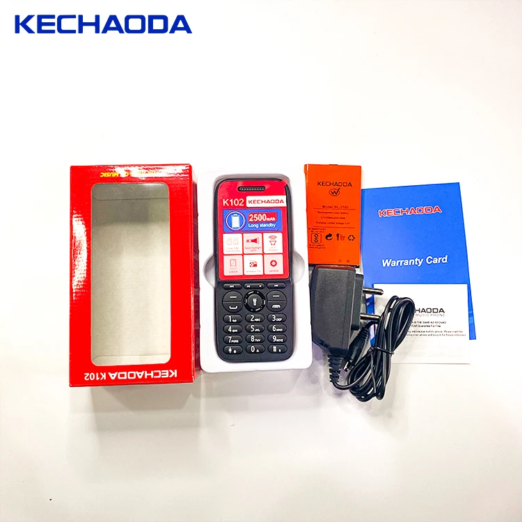 
KECHAODA K102 GSM900/1800Mhz/850/1900Mhz Dual cards dual standby bar phone 