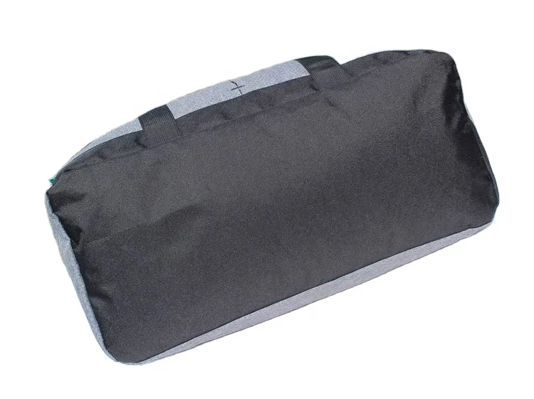 GRS certified eco-friendly natural durable recycled RPET bag two tone fabric travel duffel sport gym bag