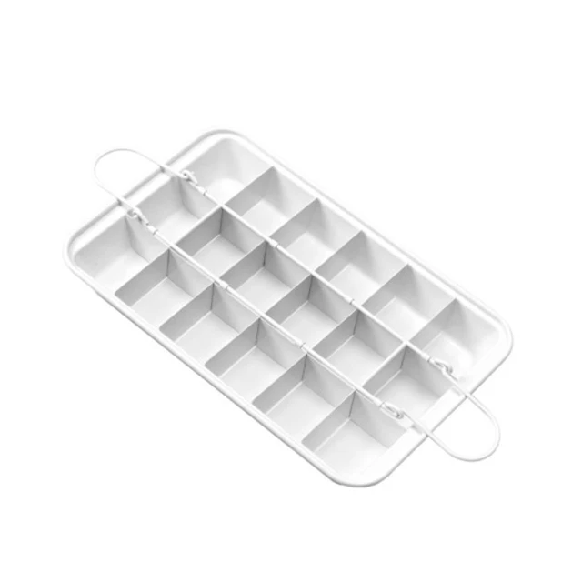 Copper built in bread slicer non stick baking cupcake pans 18 cavity brownie cutter bakeware