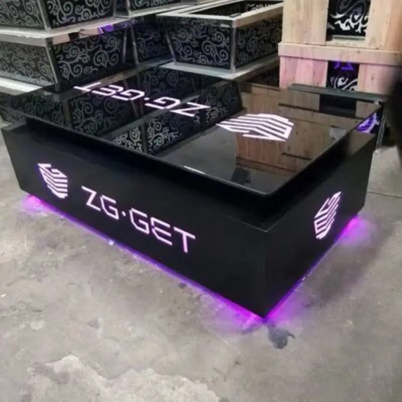 Cool Bar Furniture/ Nightclub/ KTV/ Night Club/Led Cube Table Wholesale Hookah Lounge Furniture BNCT215