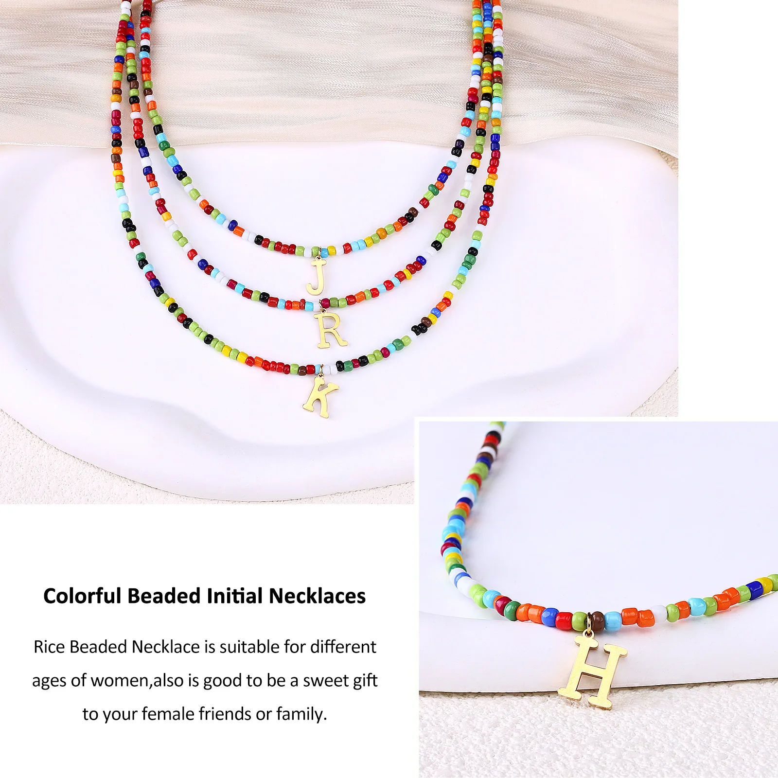 Stainless Steel Dainty Gold Necklace For Women  Custom Name 26 Letter Pendant Initial Choker Necklace