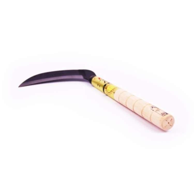 Энергосберегающая сверхпрочная деревянная ручка от производителя, широкоизогнутое лезвие для сбора изгороди, серп Тайваньского типа