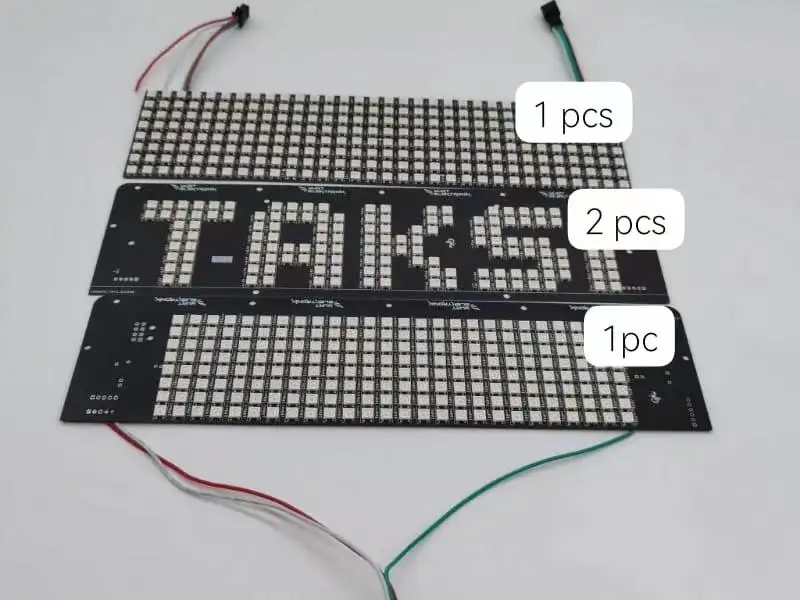 5 В/12 В/24 В/FPC/RF4 RGB светодиодная Пиксельная панель WS2812B SK6812 8*8 16*16 8*32 цифровой светодиодный матричный дисплей ws2812b матричная