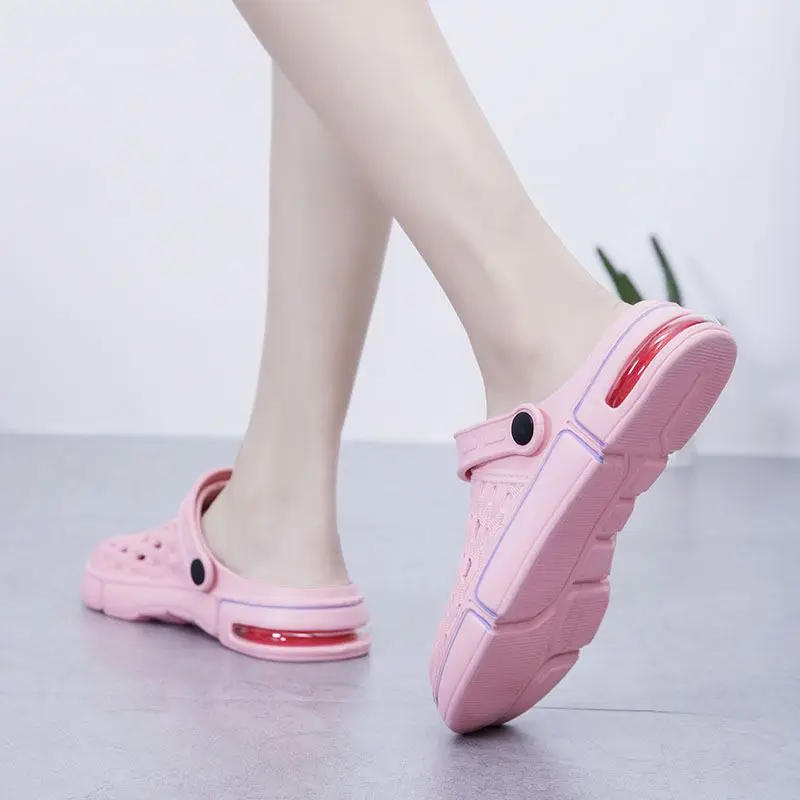  Chanclas/женские сабо с воздушной подошвой; Модные Недорогие шлепанцы; Садовые сандалии для девочек; Zapatos de