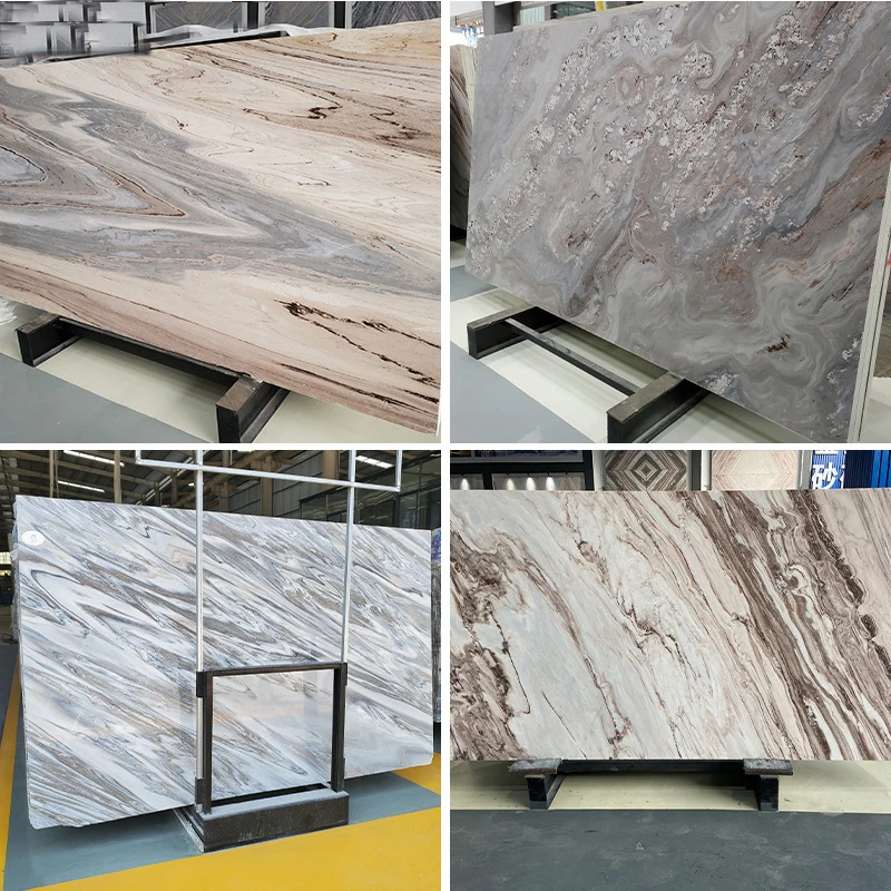 Luxury Modern Decorative Flooring Design Blue Marble With White Vein Marble Floor Tiles