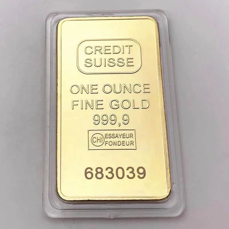 Золотая монета в форме швейцарского банка, памятная монета 1 унция, золотая монета, художественная коллекция, подарок, украшение, ремесло